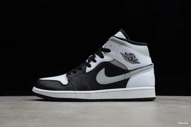 TBK AIR White Jordan Mid 1 Shadow 554724-073 0513